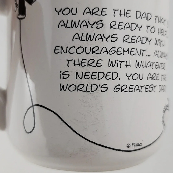 Children Of The Inner Light White Greatest Dad Porcelaine Mug Black White 16oz - Picture 15 of 15